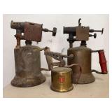 Turner Brass Works Blow Torches and Alcohol Burner Set