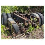 Vehicle Chassis Frame with 44 Rear End and Associated Hydraulic Tank