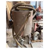 Industrial Sandblasting Pot with Supa Clemco Hoses and Rigging