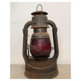 Dietz Little Wizard Loc-Nob Red Globe Lantern
