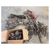 Mixed Industrial Hardware, Tools, and Equestrian Tack