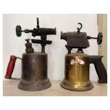 Two Craftsman and Clayton & Lambert Brass Blow Torches