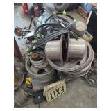 Assorted Commercial Vehicle Parts, Rims, Mirrors, and Rubber Weatherstripping