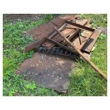 Metal Plates, Frame, and Grate Pile
