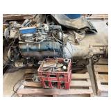 Complete Engine and Transmission Assembly with Impco Propane System and Associated Hardware
