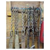 Industrial Ratchet Tie-Down Straps and Rigging Chains Assortment
