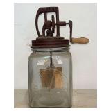 Dazey Number 20 Glass Churn with Cast Iron Mechanism