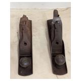 Two Metal Wood Planes Featuring Bailey and Lakeside Markings