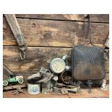 Mixed Hardware and Memorabilia Grouping Featuring Snap-on Clock and Toy Delivery Truck