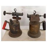Pair of Clayton and Lambert Manufacturing Blow Torches