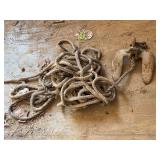 Cast Iron Anchor with Rigging Rope