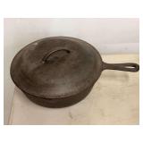 Cast Iron Skillet with Lid No 8-B 10 Inch Made In USA