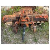 Orange 6 Foot Rotary Tiller