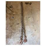 Heavy-Duty Rigging Chain with Dual Hooks