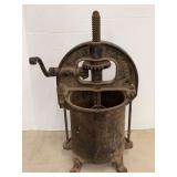Enterprise Mfg. Co. Philadelphia PA Cast Iron Lard Press and Sausage Stuffer