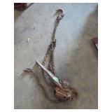 Ratchet Lever Hoist with Chain and Hooks