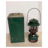 Coleman Model 220J Dual Mantle Lantern with Green Carrying Case