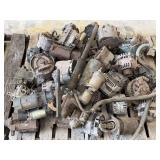 Pallet of Alternators and Starters
