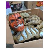 12 FT GIANT SIZED INFERNO PUMPKIN SKELETON WITH LCD LIFE EYES