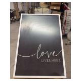 CHALKBOARD LOVE LIVES HERE PICTURE