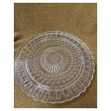 VINTAGE GLASS CAKE PLATE