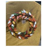 METAL FALL WREATH
