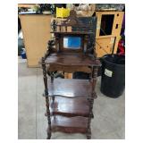 VINTAGE WHAT NOT SHELF 21X14X58