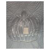 NEW GLASS PUMPKIN BOWL