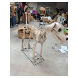 7 FT SKELLY DOG WITH LCD LIFE EYES