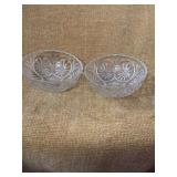 TWO GLASS DESSERT DISHES