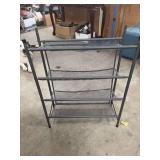 FOUR SHELF SHOE RACK.
