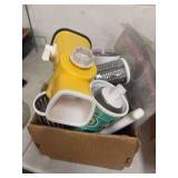 BOX FULL OF MISC CUPS AND KITCHEN ITEMS