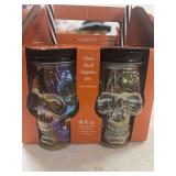 GLASS SKULL SIPPERS SET NIB FROM HL