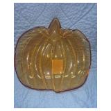 NEW GLASS PUMPKIN BOWL