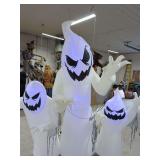 8 FT GHOST AIRBLOWN INFLATABLE LIGHTS UP
