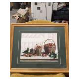 BASKET PICTURE FRAMED