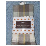 FOUR PLAID CLOTH NAPKINS