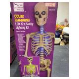 HOME ACCENTS HOLIDAY- COLOR CHANGING LED 12ft SKELLY LIGHTING KIT