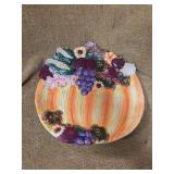 GLASS PUMPKIN SERVING DISH
