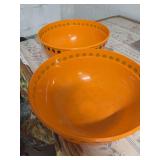 TWO LARGE HALLOWEEN CANDY BOWLS