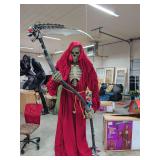 8 FT GIANT SIZED ANIMATED LED SMOLDERING REAPER OF SOULS