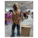 6 FT ANIMATED LED SCARECROW CROWS FEET ARE BROKE