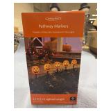 PATHWAY MARKERS  PUMPKINS 5 PC SET NIB