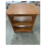 30.5 INCH TALL,  24 INCH WIDE. 19.5 INCH DEEP MICROWAVE CART.