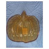 NEW GLASS PUMPKIN BOWL