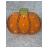 METAL LIGHTED PUMPKIN