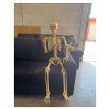 NEW 5 FT POSABLE SKELETON EYES LIGHT UP