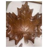 NEW LEAF SHAPED WOODEN BOWL