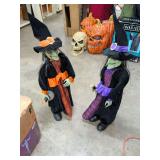 2 DANCING WITCHES 44 INCHES TALL