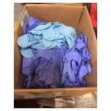 BOX OF MEDIUM AND XL RUBBER GLOVES.
